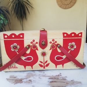 Enid Collins of Texas"Gay Birds" Box Bag